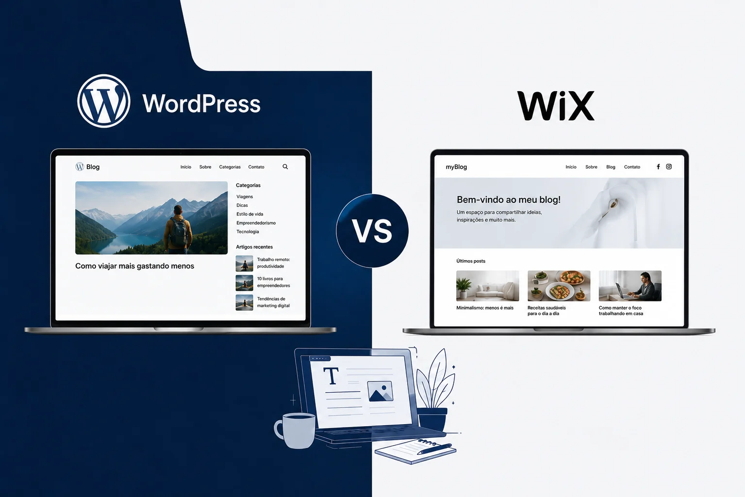 WordPress ou Wix